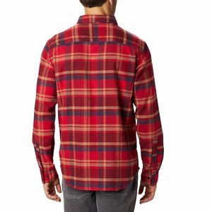 Columbia Camisas Casuales Cornell Woods™ Flannel Hombre Rojos (248ITOUAY)